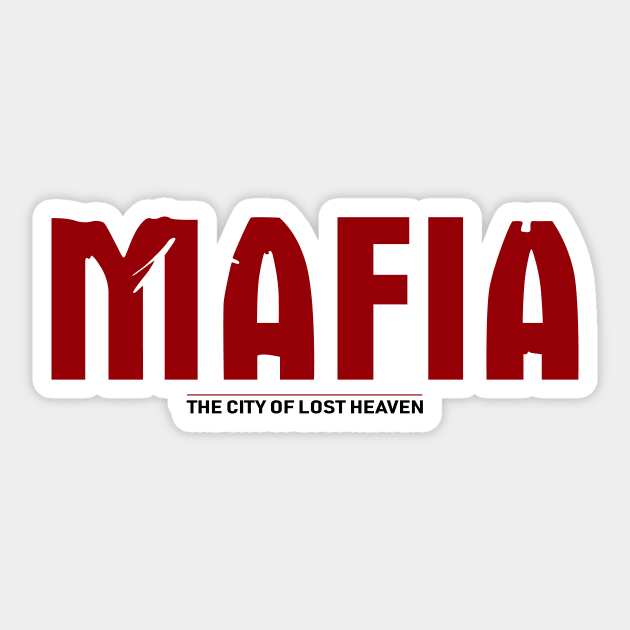 Mafia The City Of Lost Heaven Logo Text Vintage - Mafia The Game
